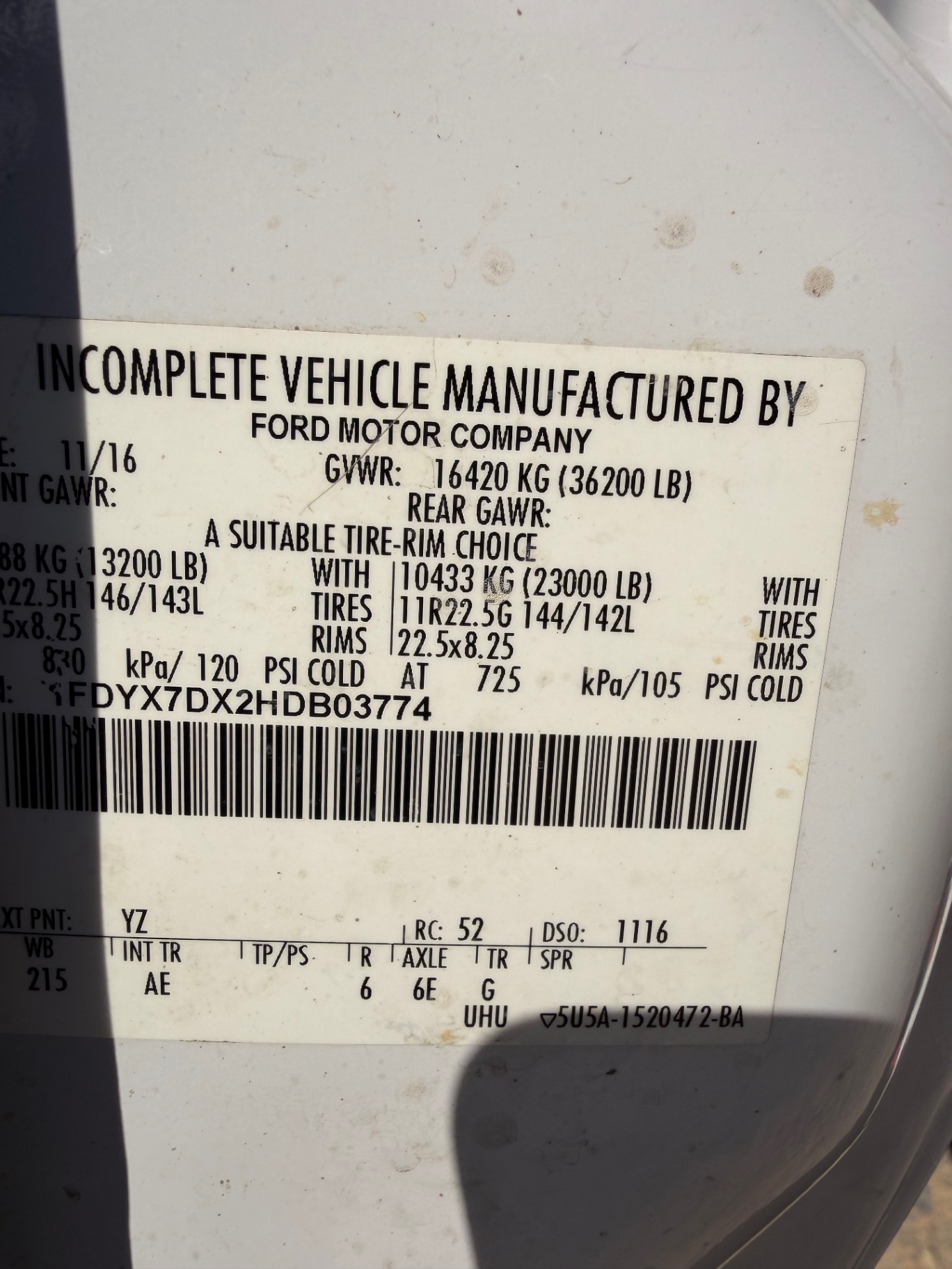 2017 Ford F-750 for sale at Bunker Hill Motors