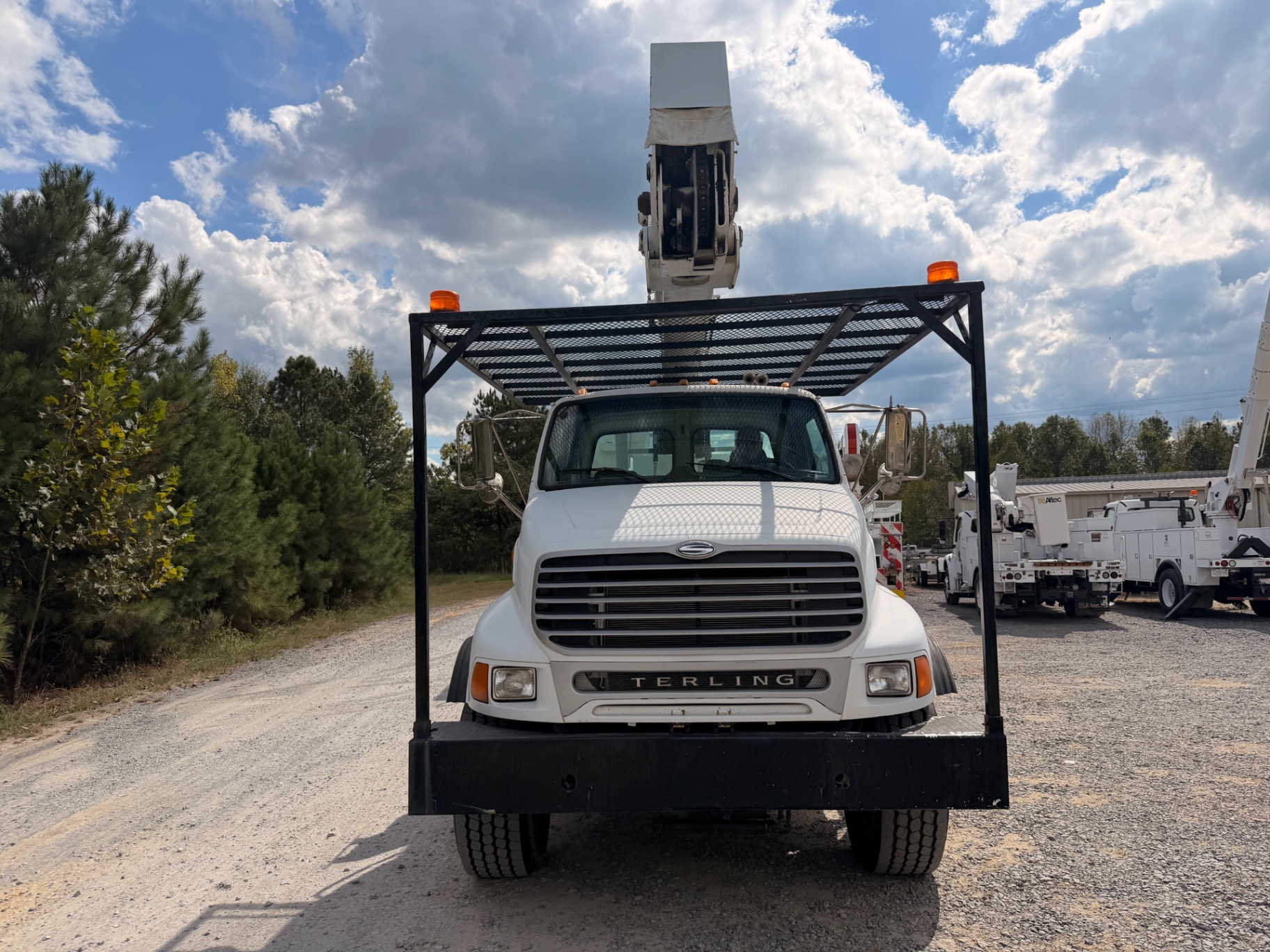 Front view with overhead cab protector