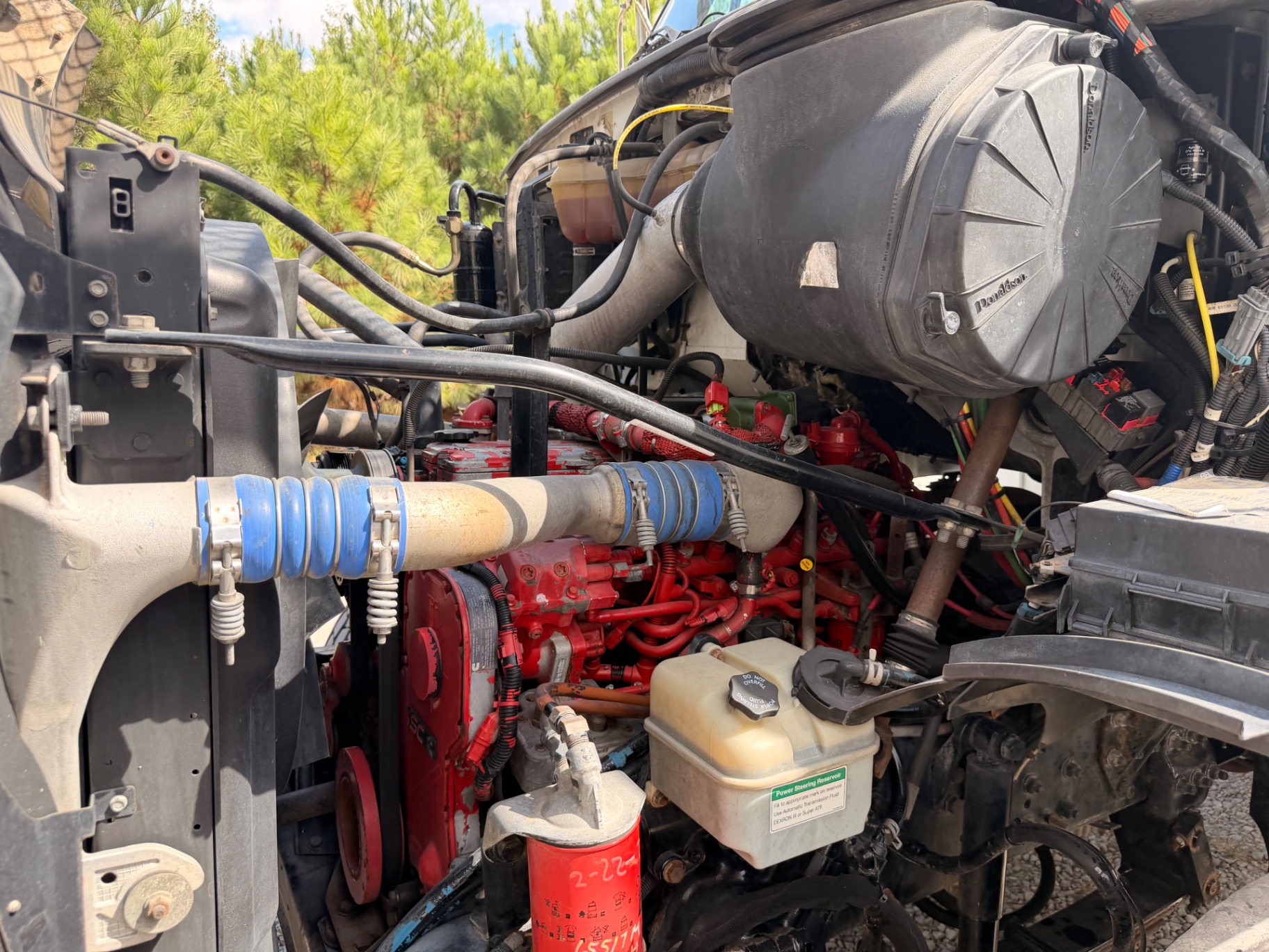 Engine bay, driver side