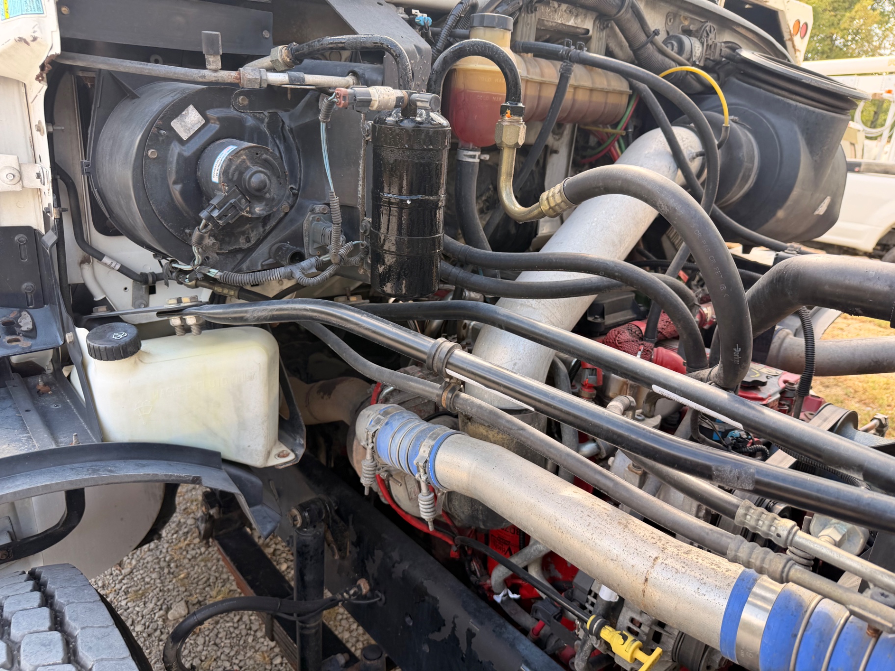 Engine bay, passenger side