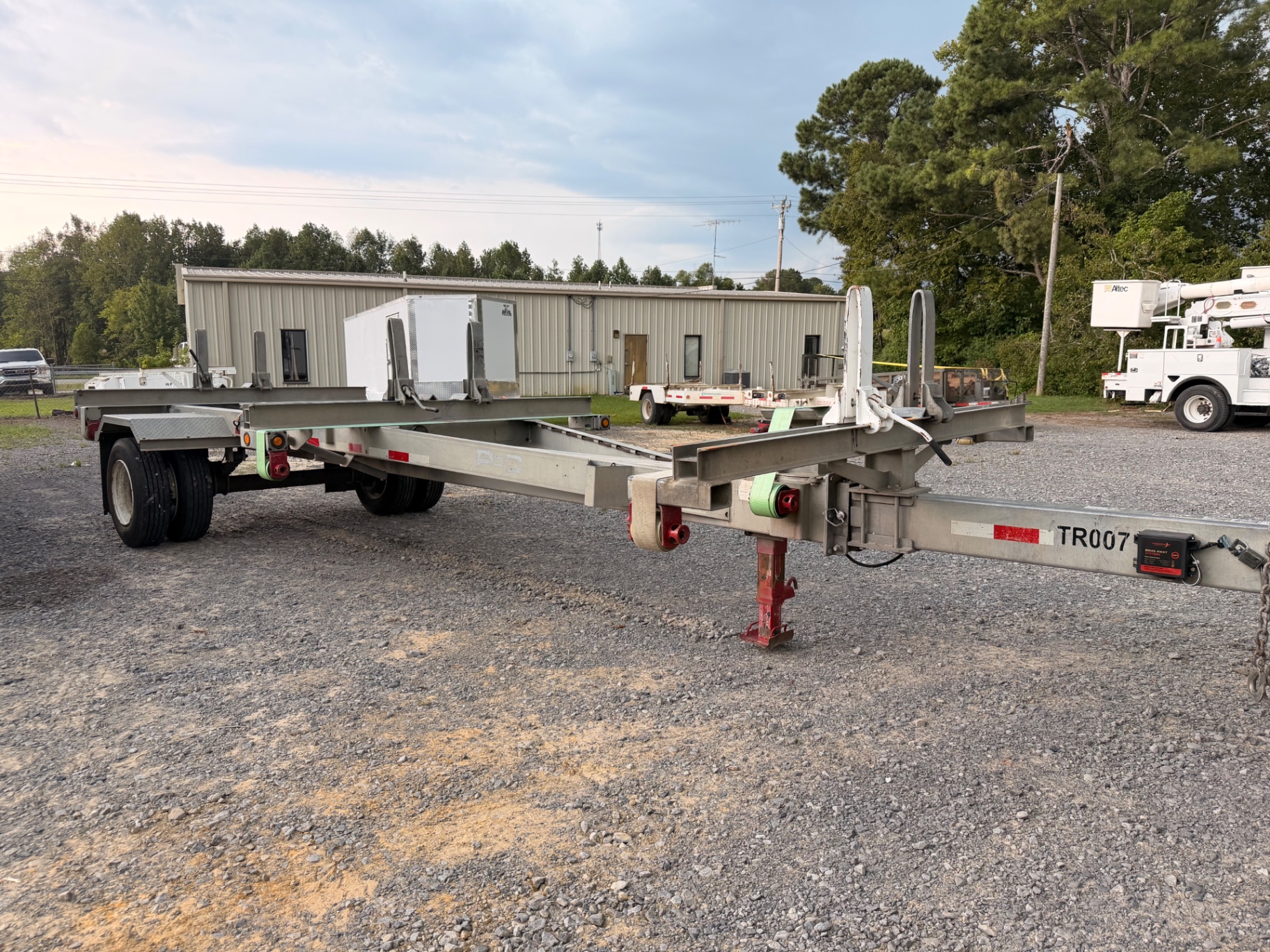 Aluminum pole trailer TR007 at Bunker Hill Motors