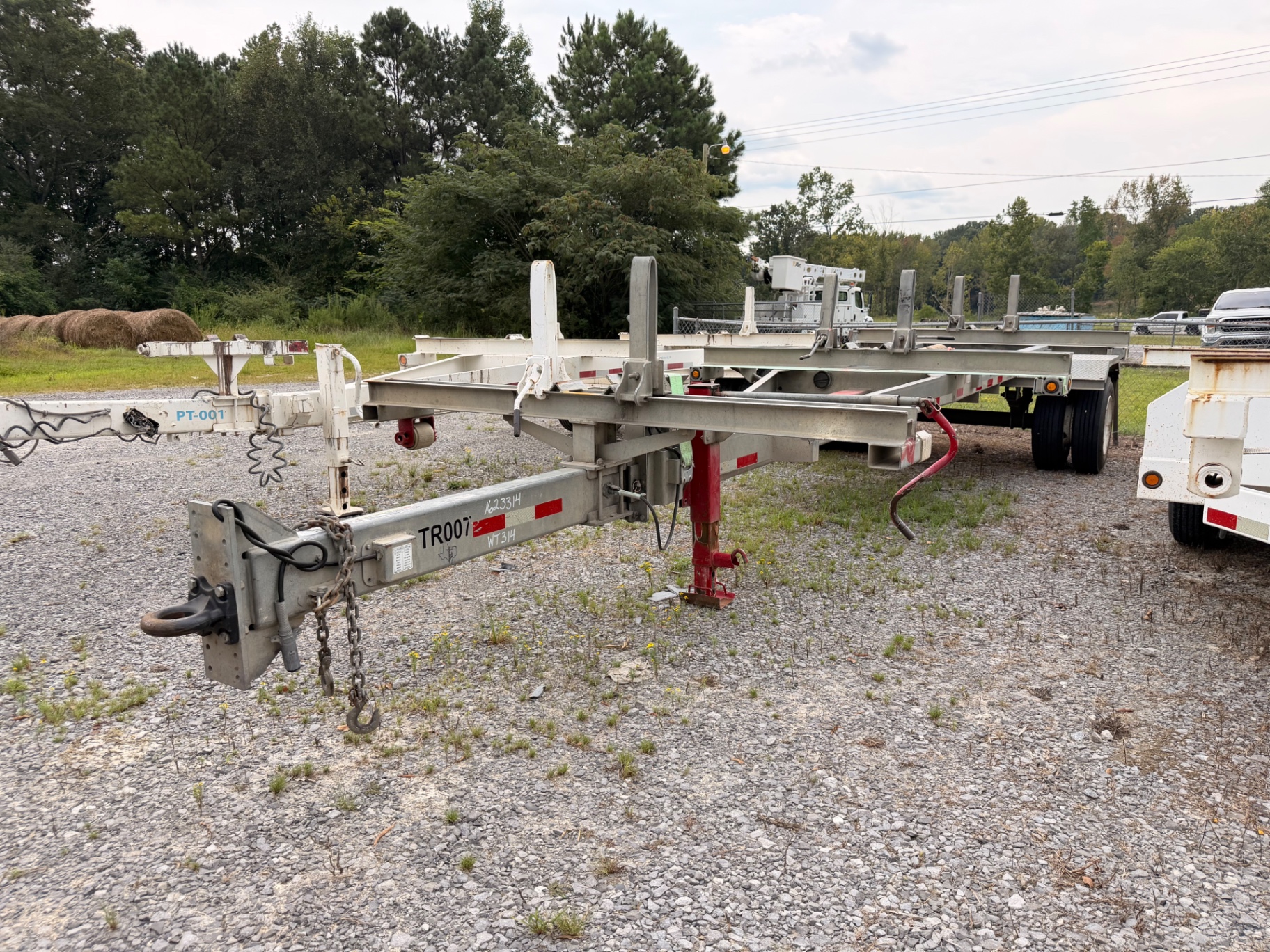 Aluminum pole trailer TR007 at Bunker Hill Motors