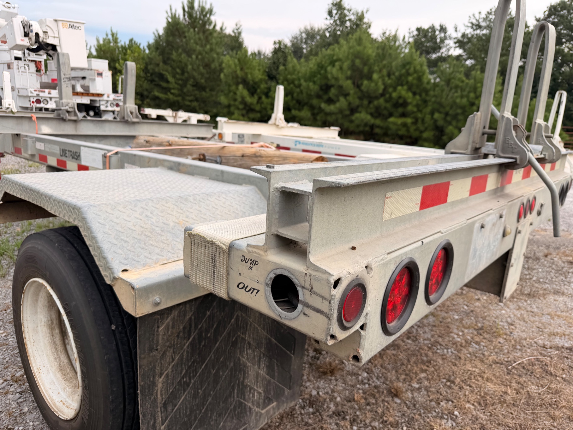 Aluminum pole trailer TR007 at Bunker Hill Motors