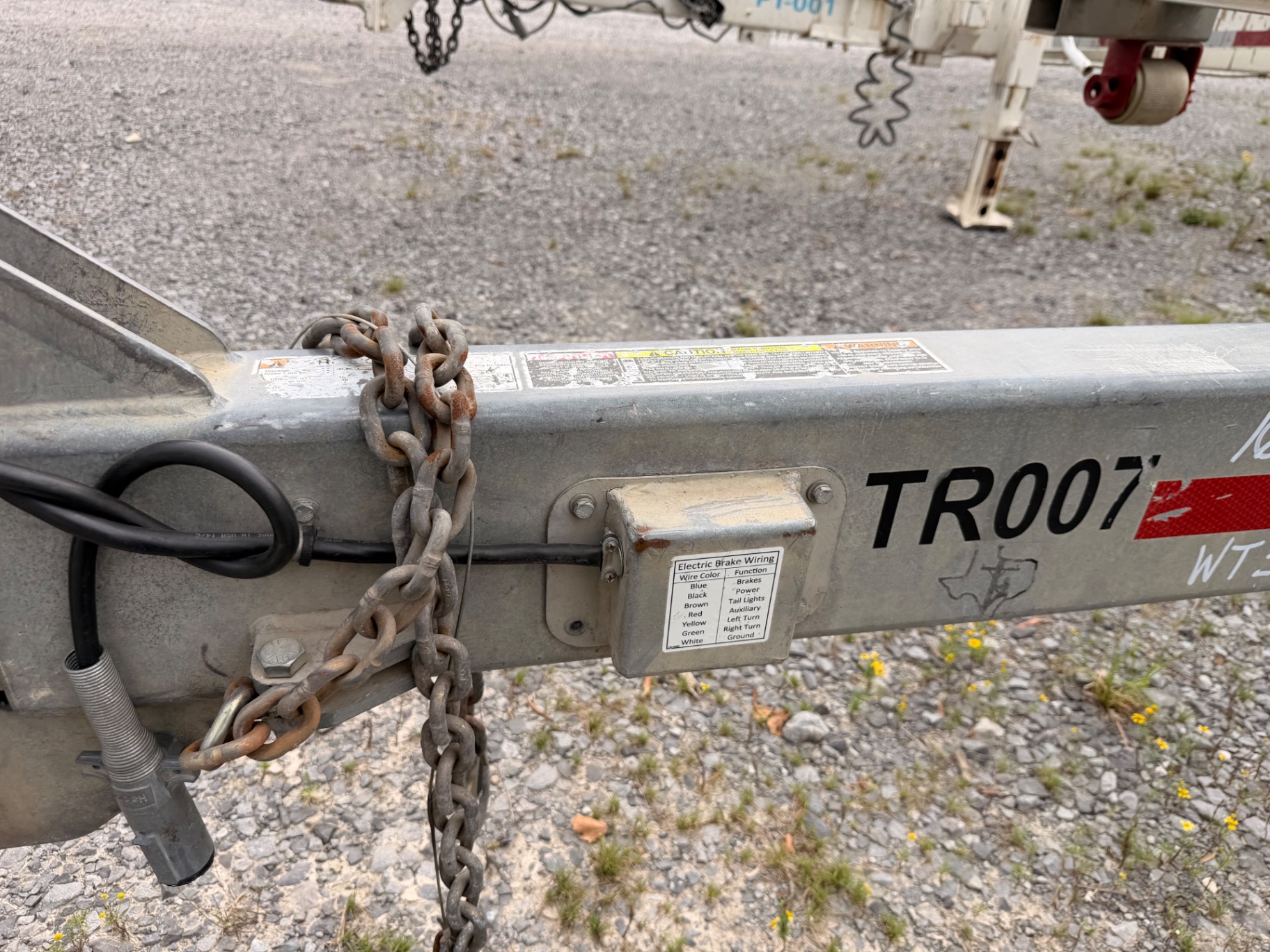 Aluminum pole trailer TR007 at Bunker Hill Motors